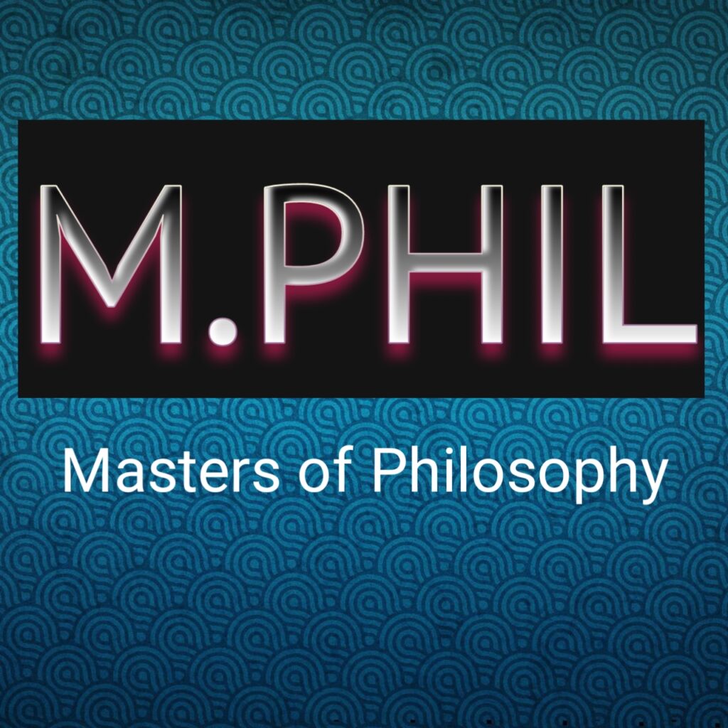 M.Phil masters of philosophy