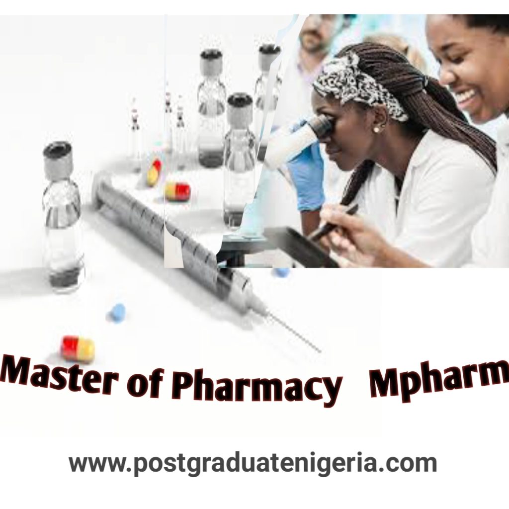 Master of Pharmacy mpharm 