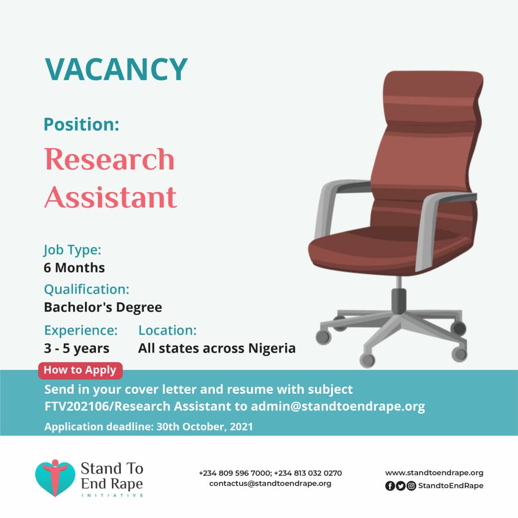 research assistant vacancy