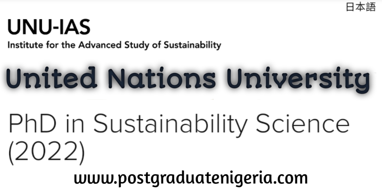 phd scholarship sustainability