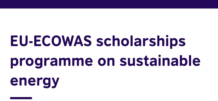 EU-ECOWAS scholarship for master's in sustainable energy 