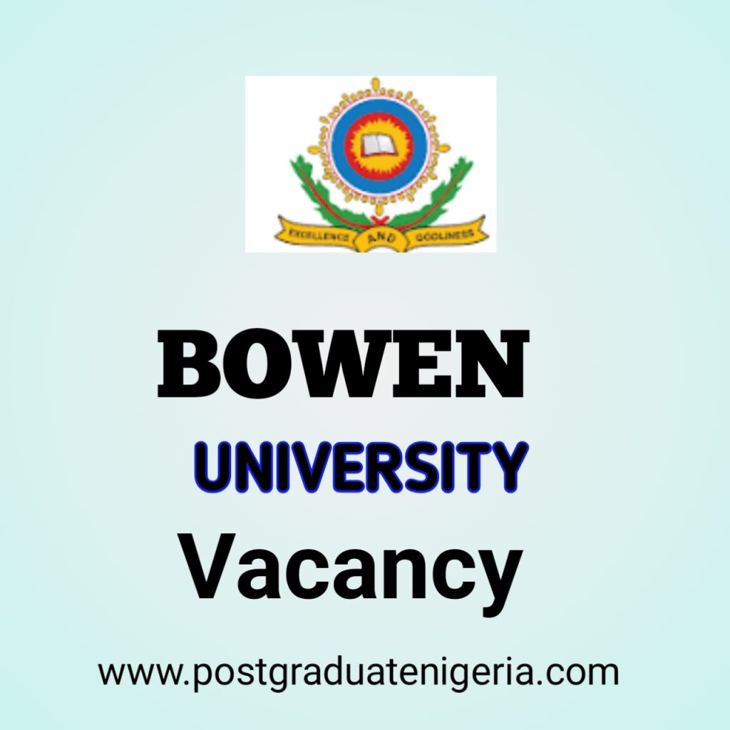 Bowen university academic and non academic vacancies 